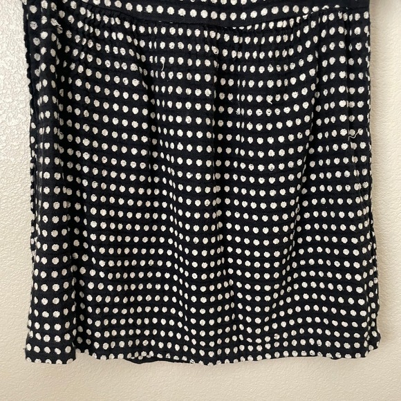 Ace & Jig Dress Womens Medium Blue White Polka Dot Mini Pockets Retro Prairie - Picture 5 of 11